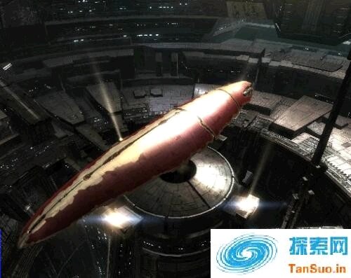 在月球陨坑中发现了震惊世界的4000米长”宇宙飞船”