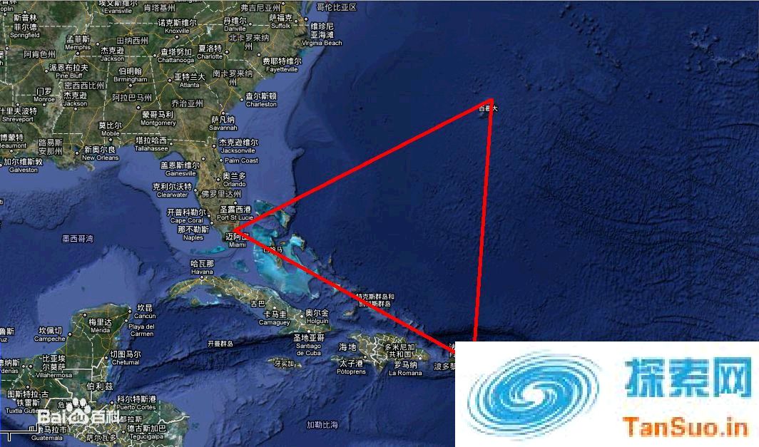 神秘的百慕大三角致使轮船飞机都消失，海底还发现金字塔
