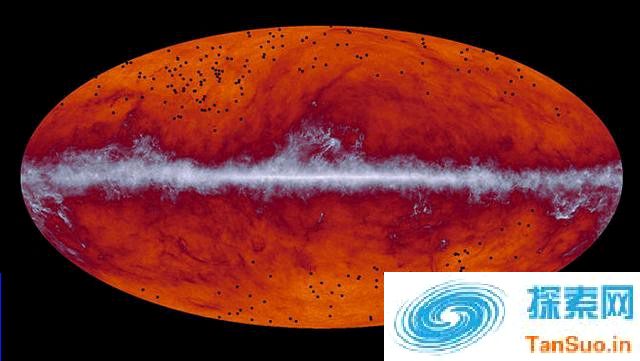 欧洲空间局普朗克巡天的图像，科学家或许能从其中揭示100亿年前宇宙早期的秘密