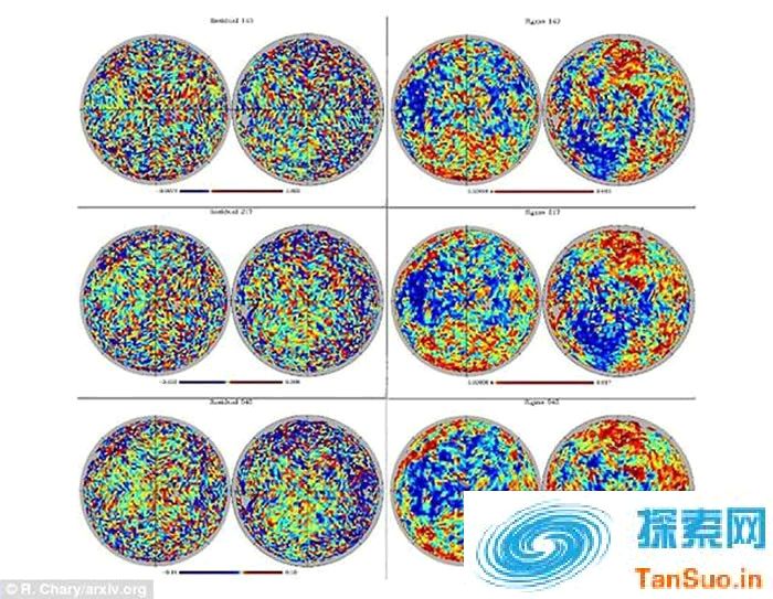 遗留下来的宇宙微波背景辐射是大爆炸的证据，当第一个原子开始形成时，大爆炸的辉光就留存在背景辐射中