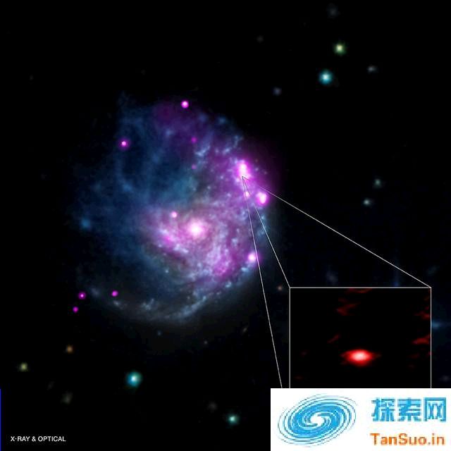 中等质量黑洞NGC-2276-3c的图像数据，其质量相当于太阳质量的5万倍