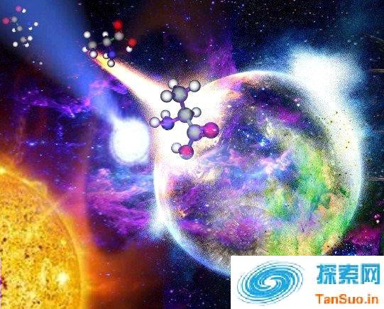 恒星形成区域发出的圆偏振光可能造成了对手性分子的选择，使往某一方向旋转的分子占了优势。