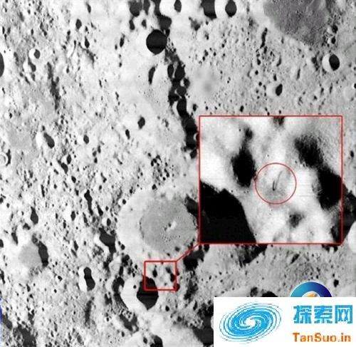 惊讶：NASA在月球上发现类似外星人天线物体？